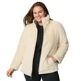 thumbnail image 3 of Free Country Women's Plus Size Cirrus Quilted Reversible Jacket Mocha 3X, 3 of 6