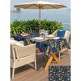 thumbnail image 5 of Outdoor Tablecloths with Umbrella Hole & Zipper, Orange Blue Spring Floral 54x80 Inch Tablecloth Rectangle, Vintage Botanical Summer Flower Waterproof Table Cloth, Patio/Pool/Picnic Table Covers, 5 of 8