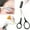 Black-1, variant on Eyebrow Trimmer Scissor, 2024 Upgraded Eyebrow Scissors with Comb, Stainless Steel Eye Brow Shaper Trimming Scissors, Precision Eyebrow Cutter, Eyebrow Scissors Tool for Men Women(Purple-1,1PCS)