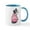 White/Blue Inside, variant on CafePress - Girly Schnauzer Mug - 11 oz Ceramic Mug - Novelty Coffee Tea Cup