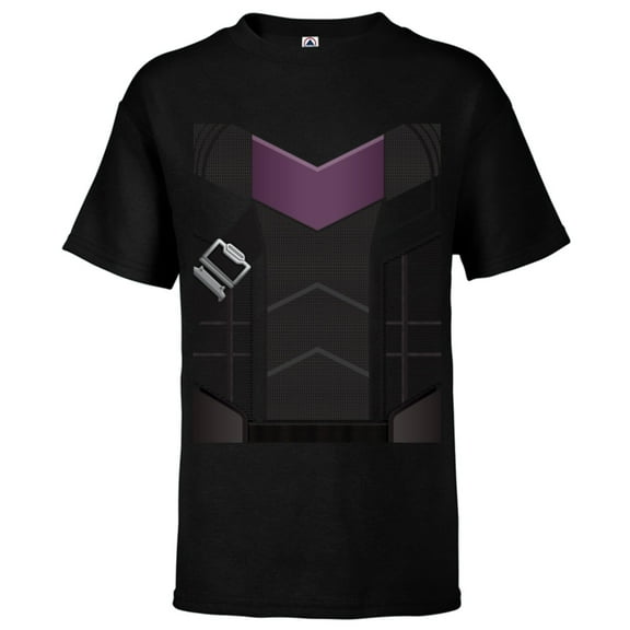 Marvel Hawkeye Clint Barton Costume - Short Sleeve T-Shirt for Kids - Customized-Black