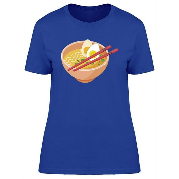 Bowl Of Ramen With Eggs T-Shirt Women -Image by Shutterstock, Female XX-Large