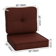thumbnail image 6 of 45x25 in Indoor Outdoor Deep Seat Cushion Set,Solid Waterproof Patio Chair Cushions Set for Outdoor Patio Furnitur, 6 of 7
