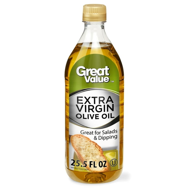 Great Value 100 Extra Virgin Olive Oil, 25.5 fl oz
