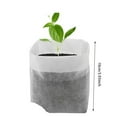 thumbnail image 3 of Jingjianm Biodegradable Plant Grow Bags for Seedlings, Eco-Friendly Non-Woven Fabric Pots, 100-Pack, 3 Gallon, Breathable Design White, 3 of 5