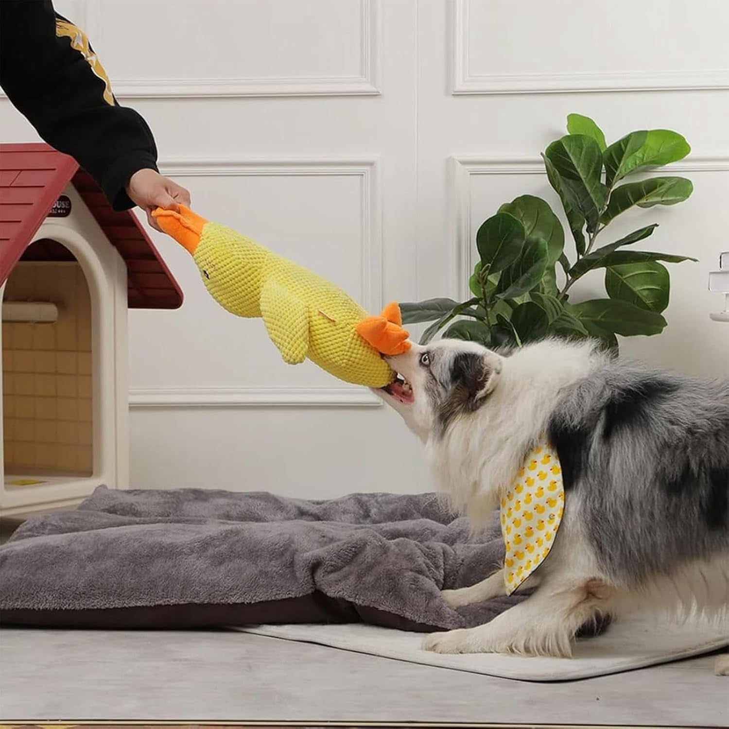 Calming Duck Toy,Calming Duck Dog Toy,Cute Quacking Stuffed Duck Dog Toy,Quack Quack Duck Calming Toy,Yellow Stuffed Calming Duck Dog Chew Toys