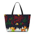 thumbnail image 2 of Fotbe Merry Christmas Elk Bolsa de Viaje para Playa - Resistente al Agua, Bolsa Tote de Gran Capacidad y Ligera con 7 Bolsillos para Mujeres y Hombres, 2 of 7
