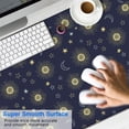 thumbnail image 2 of Long Mouse Pads for Desk,Dark Blue Sun Moon Star Pattern Desk Mats on Top Of Desks, Desk Mouse Pad Extra Large with 3mm Non-Slip Base and Stitched Edge for Gaming,Office,Work,Home 47.3"x23.6", 2 of 6