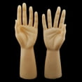 thumbnail image 3 of 1 Pair of Male Hand Left Right Manikin Hand Model Gloves Rings Display Stand Holder Jewelry Organizer, Skin Color, 3 of 8