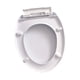 thumbnail image 5 of Tapa de Asiento de Inodoro, Silenciosa, Accesorios, Fácil de Limpiar, Reemplazo Simple para La Tapa de La Tapa Del Inodoro para El Baño Doméstico, Par Tipo O, 5 of 9