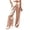 Khaki-pants, variant on Aezemi Loose Satin Pants for Women, Button up Elastic Waist Loose Work Dress Pants with Pockets, Pleated Straight Leg Palazzo Dressy Office Comfy Baggy Trousers