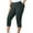 Gray, variant on Women's Plus Size Yoga Pants Capris Solid Color Tummy Control Workout Running Elastic Waist Hot Pink
