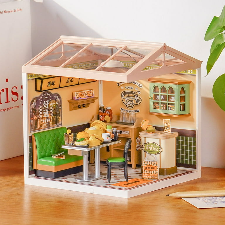 Rolife Super Creator DIY Casa in Miniatura Kit per Casa delle Bambole di Decorazione, Casa Piccola Natale Regalo di Compleanno, Kit Modellismo per Adulti (Homely Baking Kitchen