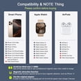 thumbnail image 3 of Wireless Charger 3 in 1,RTOPS Magnetic Travel Wireless Charging Station Multiple Devices,GaN 3 in 1 Charging Station,Compatible for iPhone16/15/14/13/Pro/Max,iWatch,AirPods4/3/2/Pro(Adapter Includes), 3 of 5