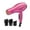Pink, variant on RED by KISS 2000 Ceramic Hair Dryer, Professional Salon Blow Dryer, 2 Detangler Pik Attachments, Tourmaline Technology, 3 Heat Settings, Easy Storage Loop (Pink)