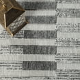 thumbnail image 6 of BNM Stripe Indoor Outdoor Area Rug, 7' 10" x 9' 10", Grey, 6 of 8