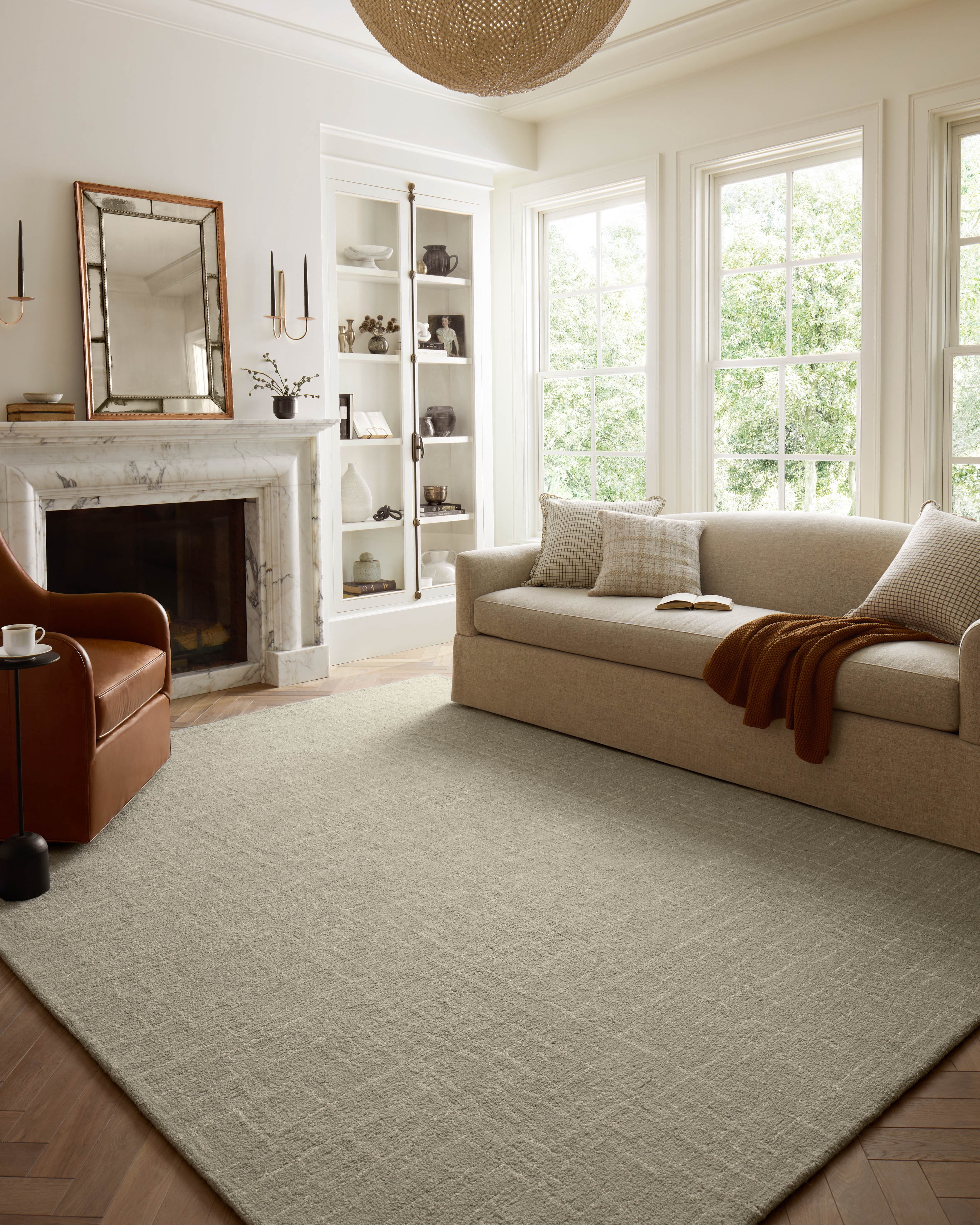 Chris Loves Julia x Loloi Polly Spa / Ivory 9'-3" x 13' Area Rug