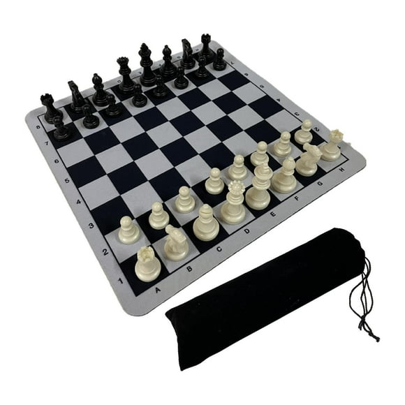 bedienty Travel Foldable Chess Set For Portability Family Time And Fun Time Enjoyment With Friends International Chess