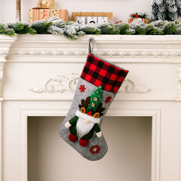 Txlixc Medias de Navidad, medias de reno de Santa Claus, artículos de fiesta y regalos para la decoración del hogar Txlixc moda
