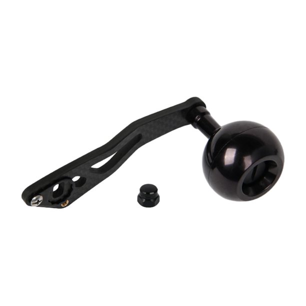 Mango de carrete giratorio, piezas de reparación resistentes de Metal, piezas de repuesto, mango de carrete de brazo de manivela Negro