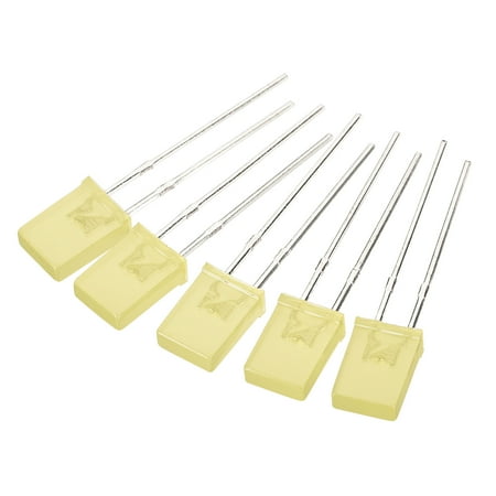 

Uxcell 2x5x7mm Rectangular Bright Light LED Lamp Bulb Yellow 150 Pack
