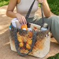 thumbnail image 2 of FOR U DESIGNS Vintage Watercolor Butterfly Print Tote Bag for Women, Quilted Hobo Purse with Side Pockets, Lightweight Handbag Two Tone Double Sided Usable Shoulder Bag for School Travel, 2 of 6