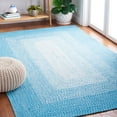 thumbnail image 5 of SAFAVIEH Braided Evangeline Bordered Machine Washable Reversible Area Rug, Grey, 8' x 8' Round, 5 of 5