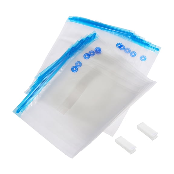 12 Pcs Food Bags Vacuum Sealer Machine Resealable Sandwich Bags Food Package Bag Compression Bag Texture