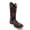 Black Cherry, variant on Men’s Leather Cowboy Boot Square Toe Embossed Python Print