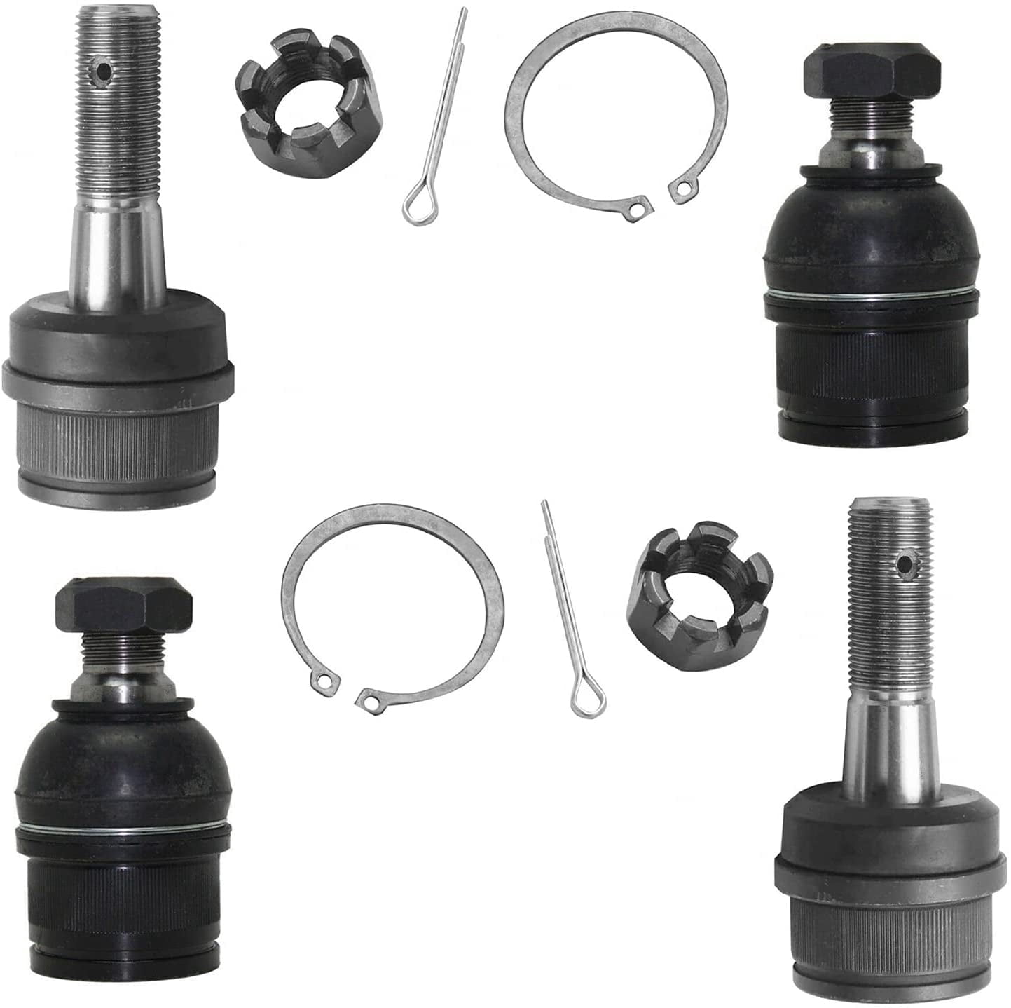 Detroit Axle - 4WD Front 8pc Suspension Kit for 2005-2019 Ford F-250 F-350 Super Duty, 05-10 F-450 Super Duty, Ball Joints Tie Rods Adjustment Sleeve 2005 2006 2007 2008 2009 2010 Replacement