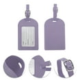 thumbnail image 3 of Unique Bargains 1 Pc Durable Luggage Tag for Travelling Purple Polyurethane, 3 of 5
