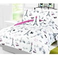 thumbnail image 4 of Gorgeous Home Linen Reversible Fashion Paris Full Comforter 8-Piece Bedding Set, 4 of 6