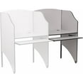 thumbnail image 2 of Flash Furniture Étude Carrel en Gris Nébuleuse, 2 of 2