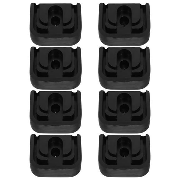 ELAYARD Air Conditioner Shock Absorption Pads Black Rubber Elevated Design Sturdy