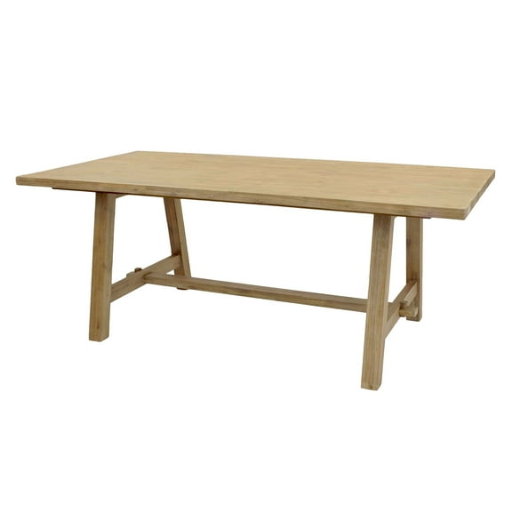 Bedford 79" Rect. Dining Table "A" Base, Brushed Smoke