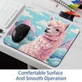 thumbnail image 6 of FeBohao Funny Mouse Pad Mat for Laptop Jiaji Cloth Portable Non Scratch Smooth Personalized Rectangle Pretty Office Accessory Women Chic Aesthetic Modern Must Girl Boy Table Alpaca, 6 of 6