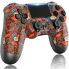 Wireless Controller Compatible for PS4/Slim/Pro Console with Dual Vibration and Mini LED Indicator, High-Sensitive Wireless Bluetooth Dualshock Controller with Anti-Slip(Brown)
