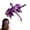 Purple, variant on Medieval Dragon Hair Stick, Gothic Dragon Wing Hairpin, Viking Leather Slide with Wood Stick for Women, Cosplay & Daily Wear