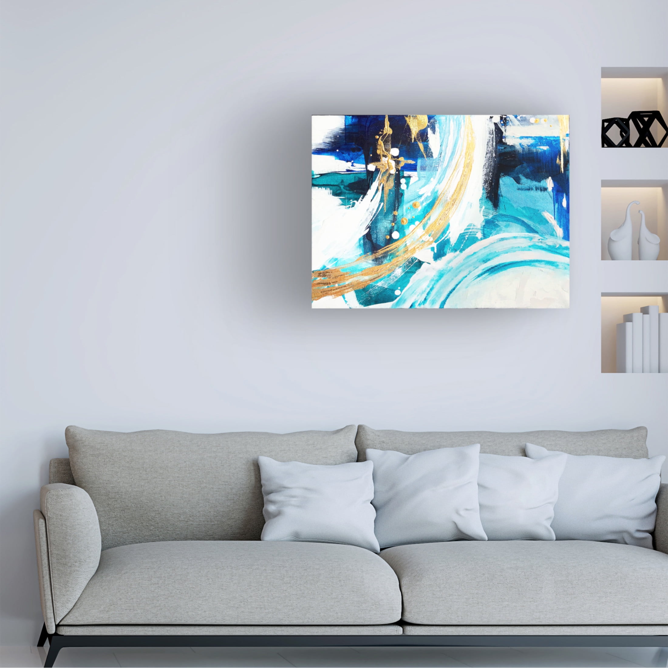 Trademark Fine Art Alyson Storms  Angle Gold B Canvas Wall Art