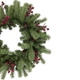 thumbnail image 4 of Northlight Real Touch™️ Noble Fir with Berries Artificial Christmas Wreath - Unlit - 24", 4 of 7