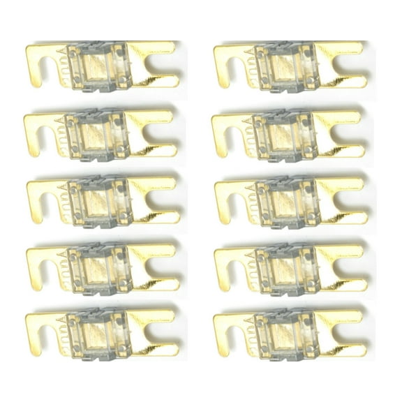 IMC Audio 200 Amp Mini ANL Fuse Gold for Car Audio Auto Marine Audio 10 Pack