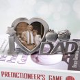 thumbnail image 2 of I Love Dad Metal Picture Photo Frame (Silver), 2 of 5