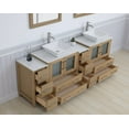 thumbnail image 5 of Vanity Art 84" Double Sink Freestanding Bathroom Vanity Set with Engineered Marble Top and Mirror, 5 of 9