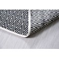 thumbnail image 5 of 3x5' Rug for Living Room - Natural White & Black Diamond hand woven Design Indoor Non-Slip Eco-friendly 100% Cotton Area Rug (36 X 60"), 5 of 8