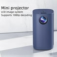 thumbnail image 2 of ikayaa Projector 1080P Wireless Portable Movie Projectors 20000hrs Life Support 100inches Display Same Screen Technique Built-in Speaker and Dual-fan Heat Disppation with Remote Control for HFeatures: ☞ Outstanding Performance: LCD image system with 1080P HD resolution decoding. With short-focus lens design, T30 projector can project up to 100" at a projection distance of 1.9-10.8ft, which can be used in a variety of settings, from small rooms to large conference halls. ☞ Super Bright Source: Equipped with energy conservation source which can serve UP OT 20000hrs lifetime, enjoy a brighter and clearer image. The Lens add image edge distortion correction, significantly improve the image uniformity. ☞ Same Screen Technique: Support wirelessly or wired to connect your phone to the projection which realize a large-format viewing experience. What's more, support DLNA technology, Miracast and Airplay function which wirelssly transport your video or file from your phone to the projector.  ☞ Easy to Use: The T30 features manual focus and built-in speakers, making it simple to set up and use. Plus, its dual fan cooling system ensures that it stays cool even during extended use. ☞ Perfect Entertainment for Indoor and : Built-in welding technology speaker, small size also has loud effect, can played publicly or plugged into the headphone cable. Best projector to enjoy the joy of home theater indoors or outdoors with your family or friends.  Specification: Model: T30 Product size: 114x87x50mm Product Weight: 0.25kg Color: White, Blue (Optional) Imaging technology: TFT LCD Maximum resolution: 1920*1080 Source:  Focusing: Manual Projection distance: 60-330cm(1.9-10.8ft.) Screen aspect ratio: 16:94:3 interface: USB /AUX Same screen: DLNA/ MiracastAirplayWirecast : >20000 hours Engine power: 30W(max) Adapter: 15V-2A Operation: Manualremote control Projecting Size: 16-100" Sound: 4Ω2W Remote Control Battery: 2xAA (Not included) Package Size: 19.5 x 10.5 x 18.5cm7.6 x 4.1 x 7.2in Package Weight: 620g1.3lb  Packing List: 1 x Projector 1 x  1 x Remote Control 1 x User Manual  , 2 of 7