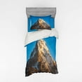 thumbnail image 1 of Ambesonne Nature Bedding Set 3 Pcs, Himalaya Mountains, Twin XL, Blue Brown, 1 of 3