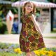 thumbnail image 5 of Balery Sunflower Camisón de princesa para niñas, pijama de algodón con mangas abullonadas, suave y bonito.-Large, 5 of 6