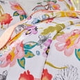 thumbnail image 3 of Global Trends Wildflower Dream Modern Floral 100% Cotton Reversible Quilt Set, White, 3-Piece Full/Queen, 3 of 6