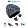 thumbnail image 4 of FNNMNNR Bluetooth Beanie for Men Women  Bluetooth Hat Winter Beanie with Headphones  Knit Beanie Cap with Headset Microphone, 4 of 7