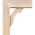 thumbnail image 3 of Ekena Millwork 7 1/2"W x 22"D x 26"H Olympic Block Smooth Bracket w/ Offset Brace, Douglas Fir, 3 of 25